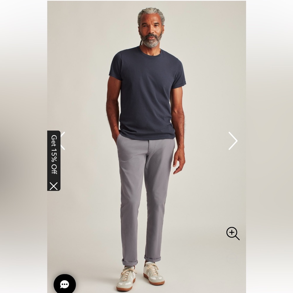 2 Bonobos Men’s Stretch Washed Chino in Gray and Blue